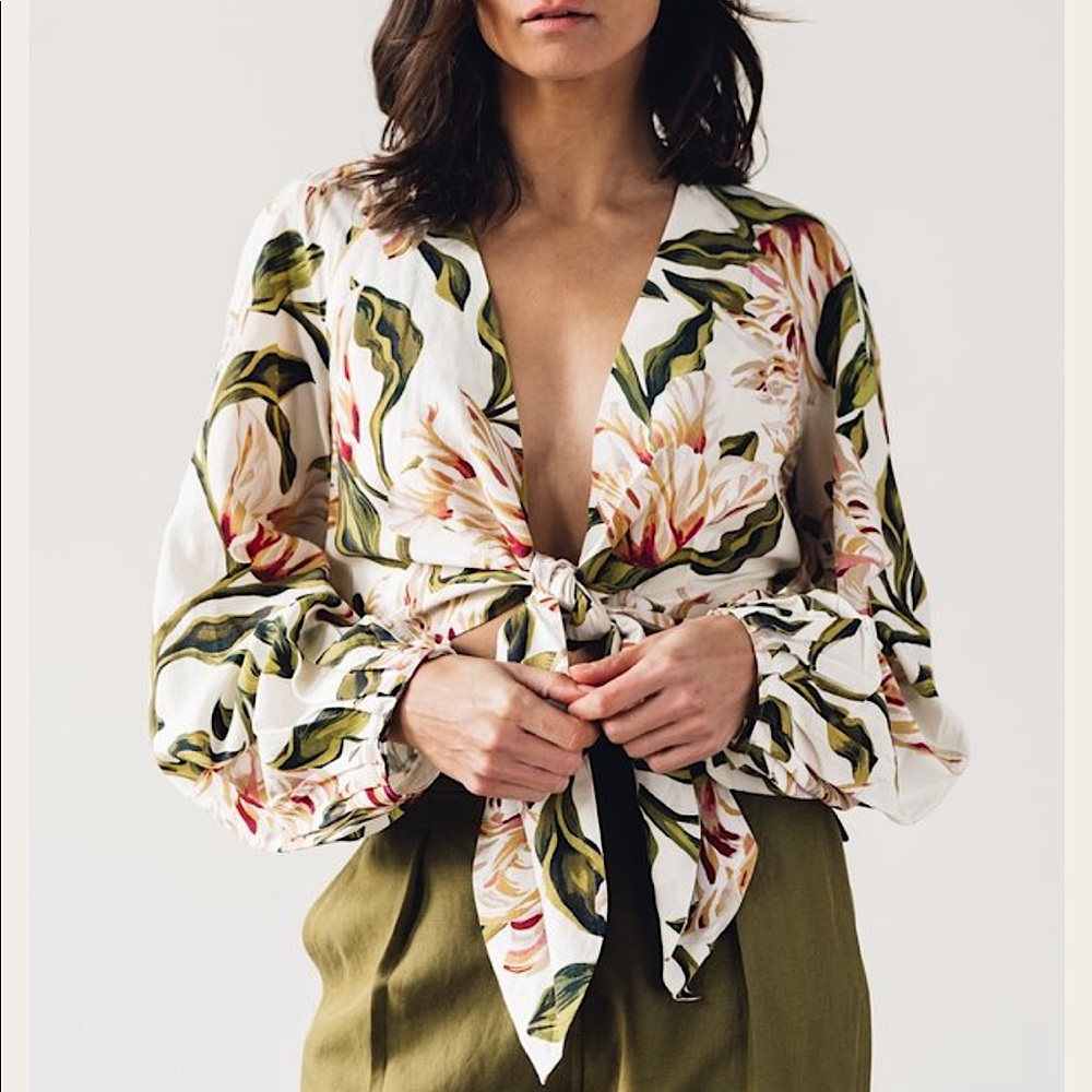 Mara Hoffman Gianna Top in Floral Print